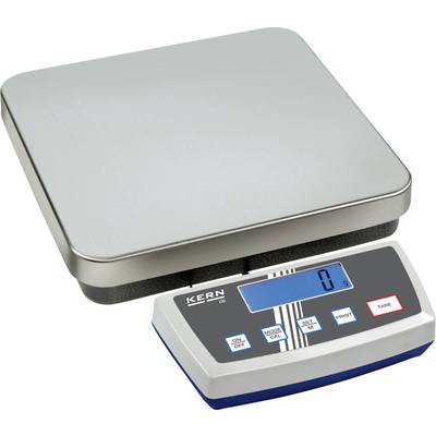 Electronic digital table scales with digital display, showing the weight. Control buttons for mode selection, tare and print function are visible.