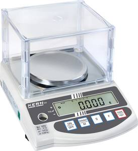 Kern EG 220-3NM Precision scales  Weight range 220 g Readability 0.001 g mains-powered, rechargeable Silver