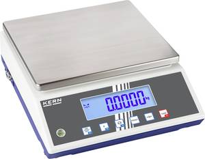 Kern FCB 8K0.1 Table top scales  Weight range 8 kg Readability 0.1 g mains-powered, battery-powered, rechargeable Silver
