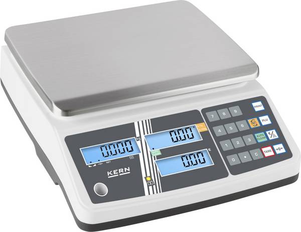Kern Retail scales RPB 15K2DM Weight range 15 kg Readability 2 g, 5 g via PSU