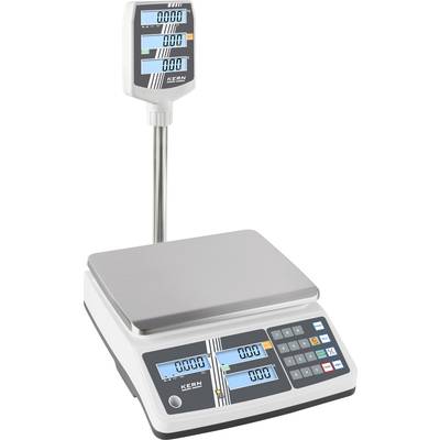 Electronic weighing scale with display for weight, price, and total price. Suitable for use in retail.