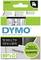 DYMO D1 Label Tape, black on transparent, 12 mm x 7 m. 'Made in Europe'. Suitable for standard labels.