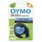 Dymo Label Refill in Blue. Compatible with 12 mm x 4 m Printers. Manufactured in Europe, 60% Recycled Material.