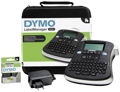 DYMO Labelmanager 210 D + SoftCase Label printer Suitable for scrolls: D1 6 mm, 9 mm, 12 mm