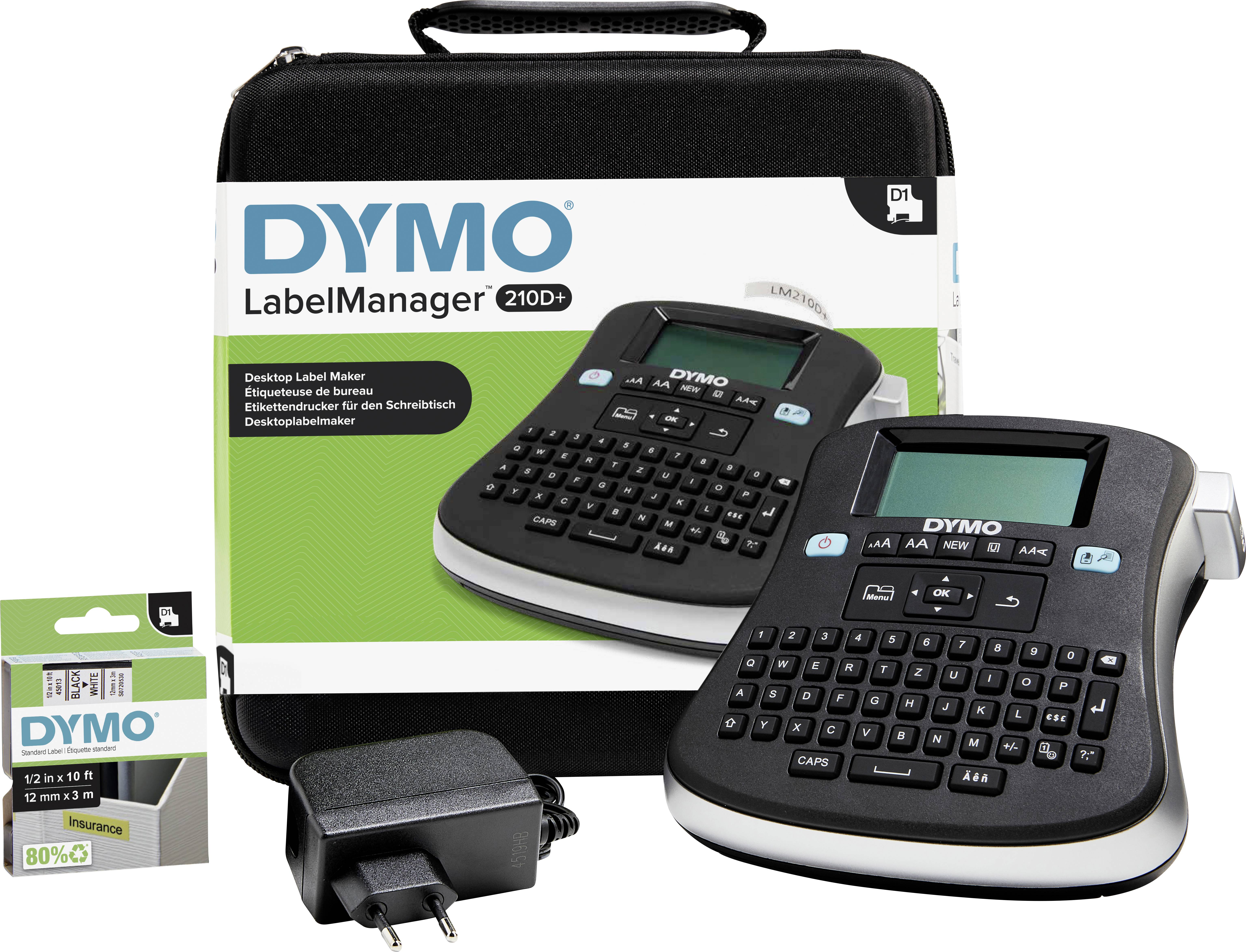 bundet offer Transportere DYMO Labelmanager 210D+ Label printer Suitable for scrolls: D1 6 mm, 9 mm,  12 mm | Conrad.com