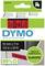 DYMO Label Pack, black on red, 12 mm x 7 m, 80% recycled material, manufactured in Europe, labelled 'Insurance'