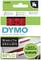 'DYMO' Standard Label Roll, Label Dimensions 19 mm x 7 m, Black on Red, Manufactured in Europe, 80% Recycled Materials.