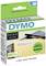 Packaging of a DYMO label roll with 500 labels, 25mm x 54mm. Label on envelope. "Made in Europe". 80% from recycled material.