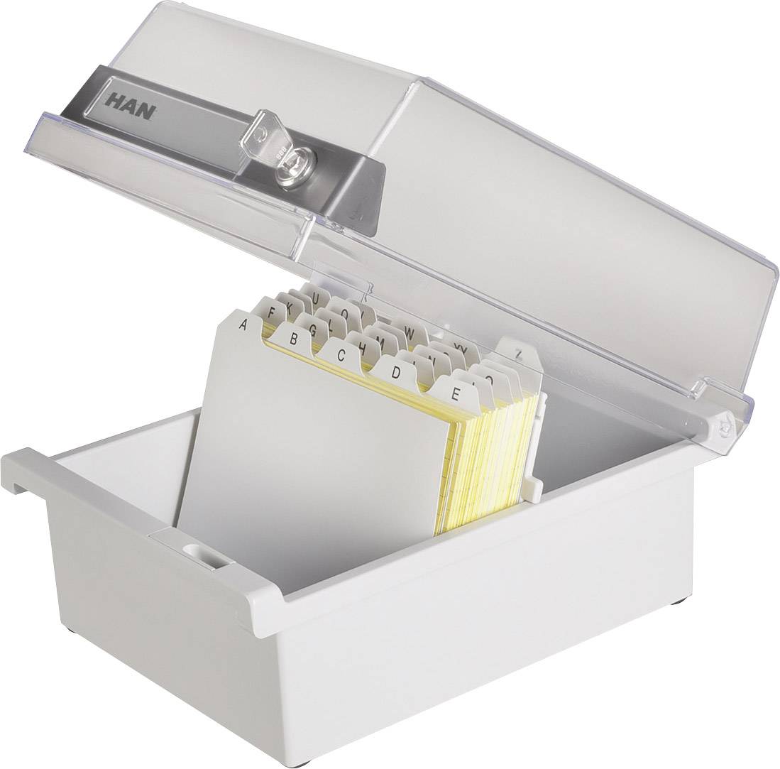 Han 966S631 A6 Lockable Index Card Box
