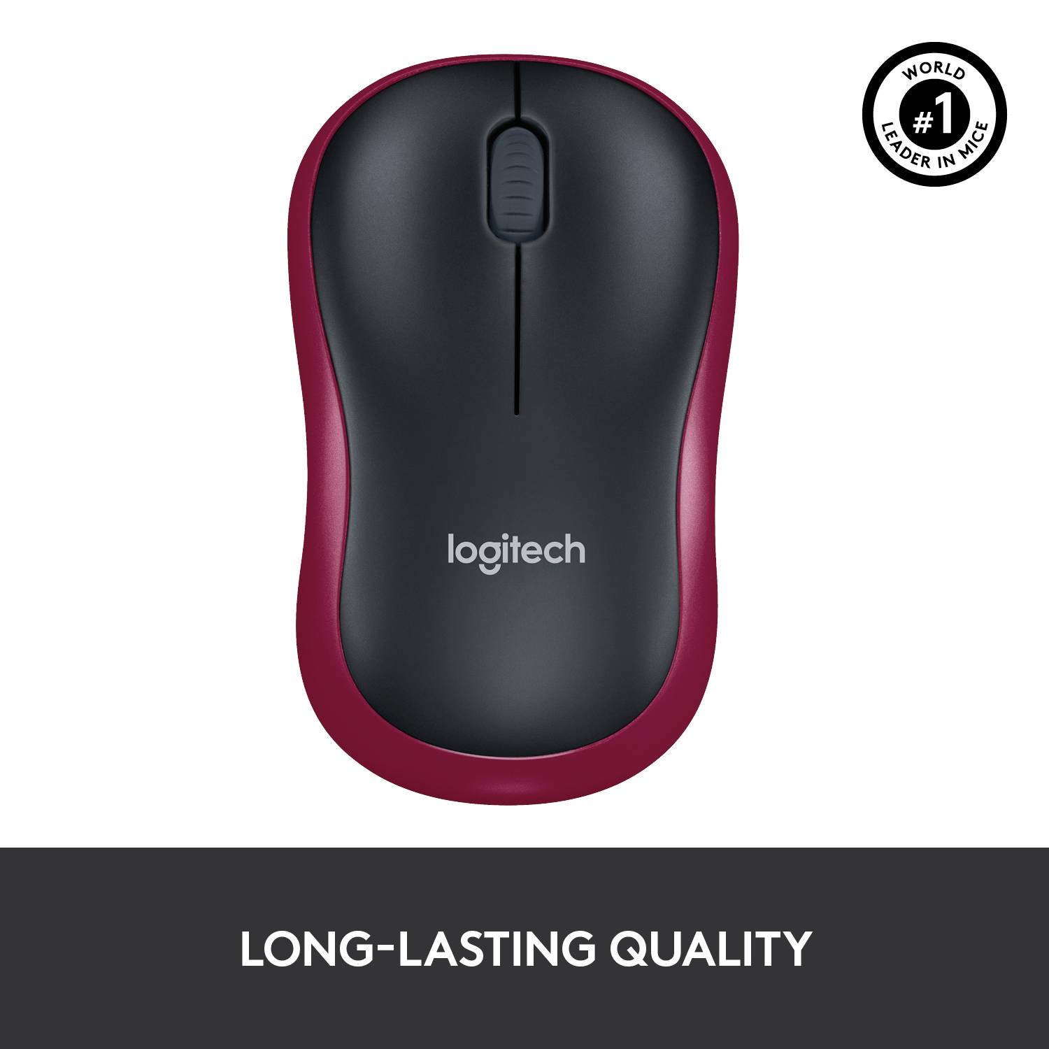 Logitech M185 Mouse Radio Optical Red 3 Buttons 1000 dpi-16
