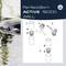 'PerfectSkim ACTIVE 18,000 WALL' Product Display. Illustrations show the installation process of a pond filter in 4 steps.