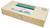 Closed wooden presentation box with a metal latch and product label on top<br>