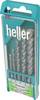 Heller 17745 0 Carbide metal Masonry twist drill bit set 5-piece 4 mm, 5 mm, 6 mm, 8 mm, 10 mm Cylinder shank 1 Set
