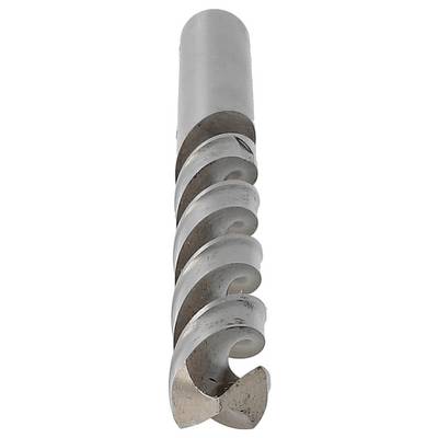 A cylindrical metal cutting tool with helical flutes, likely an end mill or drill bit, shown on a white background.