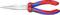 Red and blue long-nose pliers with the label 'Knipex Vanadin-Super 26 15 200' on the handles.