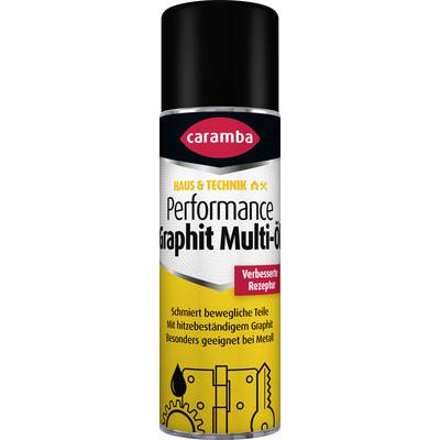 Caramba Performance Graphit Multi oil spray can for home and technical use, with lubricant for moving metal parts and improved rust protection.