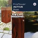 FIAP FireTower ACTIVE rust TOWER - fire basket