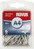 Novus Office 105082106 Blind rivet (Ø x L) 4 mm x 6 mm 30 pc(s)