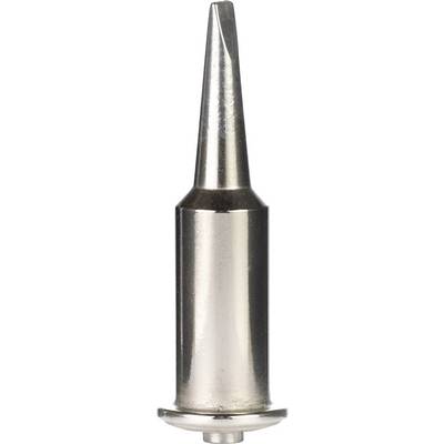 A metallic soldering tip with a conical shape, suitable for delicate soldering work.
