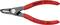 Red Knipex pliers for removing hose clips, suitable for 8-13 mm clamping range.