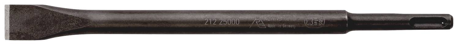 Steel chisel with a flat point and cylindrical shaft, suitable for work with impact tools.