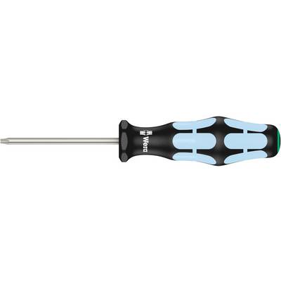 A screwdriver with an ergonomic handle and metallic tip, suitable for precise work in workshop or home.