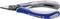 A blue and silver Knipex pliers with a fine point and ergonomic handles, suitable for precise work.