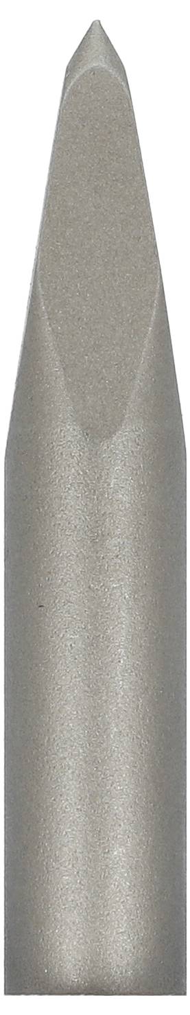 A silver conical drill bit or cutter tool shown vertically on a plain white background.