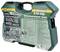 Green toolbox with '215-piece socket wrench set', divided into various, organised tools.