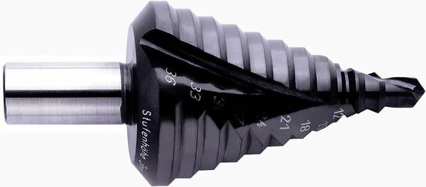 Exact 07025 HSS Step drill bit TiAIN Triangular shank 1 pc(s)