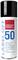 Aerosol spray 'LABEL OFF 50' by Kontakt Chemie. Label remover described in multiple languages. White and blue design.