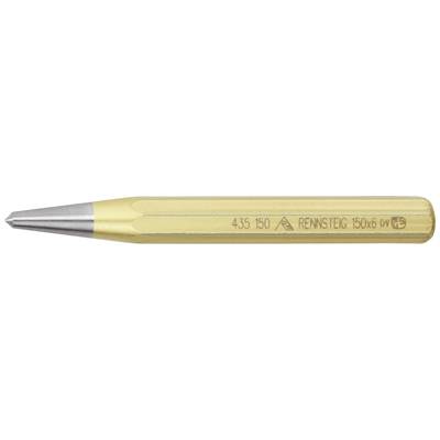 Yellow metal scriber with a pointed end and engraving: '435 150 REINSTEIG 150/6 nPA'. Likely suitable for scribing or marking.