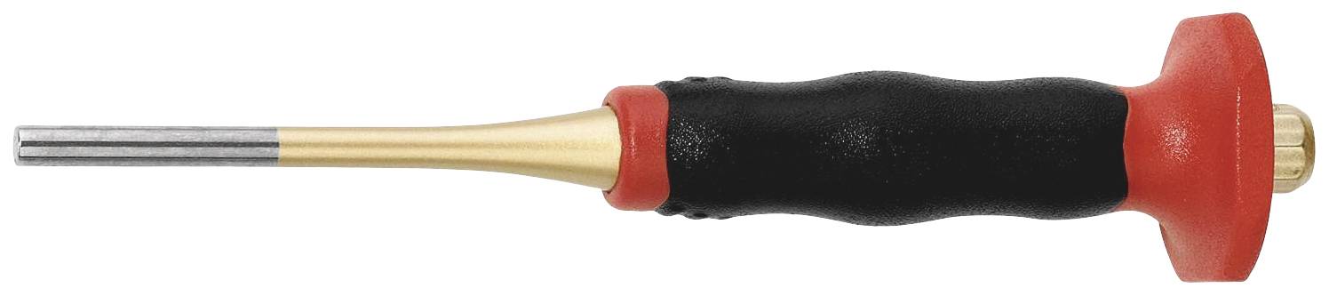 Small screwdriver with a black handle and red cap, suitable for delicate work.