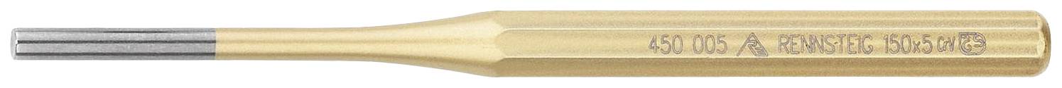 A gold-plated tool with engraving '450.105 A FESTOOL FS'. It has a slender, cylindrical approach with a pointed tip.