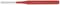 Red handle of a screwdriver with a silver tip, inscription 'Reinsteig, GS20', manufactured in Germany.