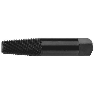 Black spiral thread removal tool with cylindrical shape, used for extracting damaged screws or bolts.