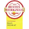 Award for 'Best Tool 2019' from Homemaker Practice, presented to Bosch PKS 66 AF in the circular saw category.