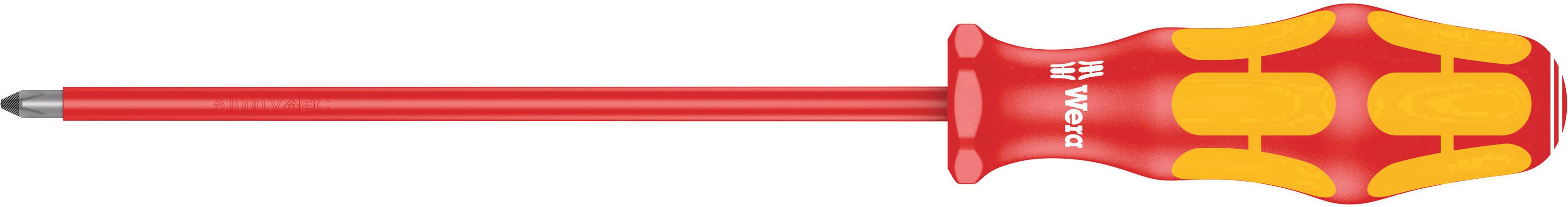 A red and yellow screwdriver with an ergonomic handle, suitable for cross-head screws.