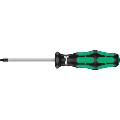 Phillips screwdriver with an ergonomic handle, black shaft, and green accents.