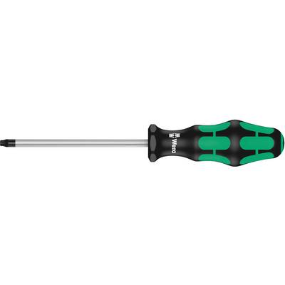 Phillips screwdriver with a black and green ergonomic handle and silver metal shaft.