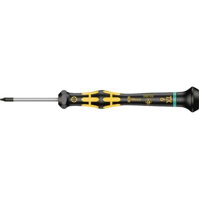 A screwdriver with an ergonomic handle, black shaft, and yellow markings. Suitable for precision work.