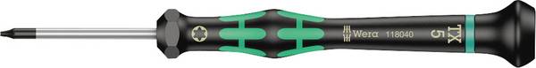 Wera 2067 Electrical & precision engineering Torx screwdriver Size (screwdriver) T 1 Blade length: 40 mm 1 pc(s)