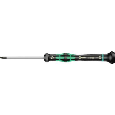 A black and green screwdriver with a precision grip and fine tip, suitable for smaller screw-related tasks.