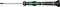 A black and green screwdriver with a precision grip and fine tip, suitable for smaller screw-related tasks.