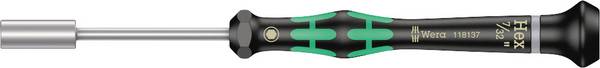 Wera 2069 Electrical & precision engineering  Socket wrench Spanner size (metric): 5.6 mm Spanner size (inch): 7/32 inch Blade length: 60 mm
