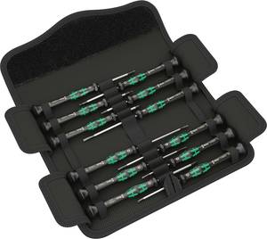Wera K Micro-Set/12 SB 1 Electrical & precision engineering  Screwdriver set 12-piece Slot, Phillips, Star socket, Allen