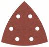 Bosch Accessories 25-teiliges Schleifblatt-Set für Deltaschleifer, Körnung 180 2607017109 Sandpaper sheet Hook-and-loop-backed, Punched Grit size 180 Width across corners 93 mm (L x W x H) 120 x 96 x 20 mm 25 pc(s)