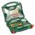A green toolcase with a 'Bosch' logo, filled with various drill bits and attachments. Perfect for DIY projects.