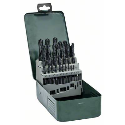 Bosch Accessories 2607019446 HSS Metal twist drill bit set 25-piece rolled DIN 338 Cylinder shank 1 Set