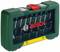 Bosch 15-piece Drill Bit Set in green and black case with red closure; includes various drill bit sizes up to 8 mm. Perfect for DIY enthusiasts.